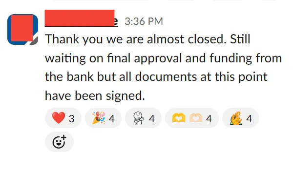 Deal outcome screenshot for: 3rd Deal Done With Us A $667k/Year Consulting Business