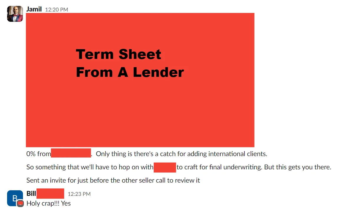 Deal outcome screenshot for: $6M Deal Moving To Close, $0 From The Buyer in 93 Days From Starting With Us